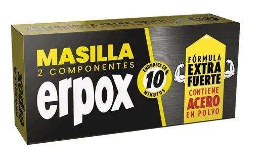 MASILLA ERPOX ACERO 100g 2 COMPONENTES SUPRABOND C/U